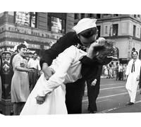 Photo sur toile de Victor Jorgensen, Le baiser du marin à Times Square, 1945 (détail) - 70x50 cm