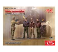 ICM 1/32 USAAF Pilot (1944-1945) Photo commémorative Modèle en Plastique 32116