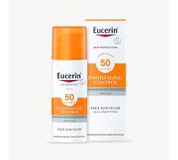Photoaging Control Sun Fluid Anti-Age SPF50 50ml Eucerin Photoaging Control Sun Fluid SPF 50 est une crème solaire pour le visage à usage quotidien à très haute protection adaptée à tous les types de