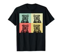 Photobooth Selfie Pitbull Chien Rétro Sourire Pit Bull Amoureux T-Shirt