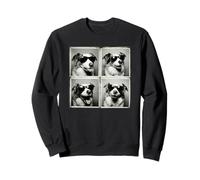 Photobooth Selfies Sunglasses Blue Merle Australian Shepherd Sweatshirt