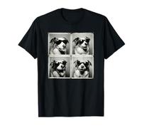 Photobooth Selfies Sunglasses Blue Merle Australian Shepherd T-Shirt