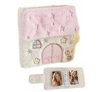 Photocard Book - Album de rangement en peluche avec 20 pages intérieures | Livre de rangement pour cartes photo, pour scrapbooking et stamping collector de 3 pouces, autocollants pour le