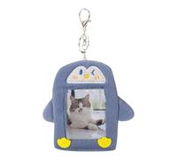 Photocard Keychain - Cartoon Penguin Album Sleeve, Transparent Protective Cover, Picture Protector | Cute Idol Collectible Display Charm for Purse, Handbag, Car, Schoolbag, Birthday, Christmas, P