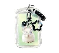 Photocard Keychain Case - Clear Silicone Protective Cover