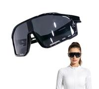 Photochromic Light Blocking Glasses, 2.36in Unisex Cycling Glasses with UV Protection Lens, Adaptive Lens Sunglasses for Outdoor Light Changing Protection, Travel Gear for Biking, Riding Motorcycle