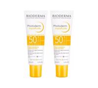 Photoderm | Aquafluide | Sun Active Defense | Multi-Resistant & Tolérant | Hydrate & Protège | SPF50+ | Peaux Sensibles | Texture ultra-légère | Fabriquée en France | Lot de 2x40mL