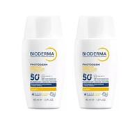 Photoderm | Ultra-Fluid SPF50+ | XDefense | Active Defense | Bouclier Protecteur | UV - Lumière Visible - Infra-Rouge - Pollution | Tous Types de Peaux | Fabriquée en France | Lot de 2x40mL