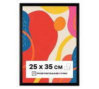 Photoframe4you - Cadre Photo 25x35 cm Plastique avec verre acrylique - Noir