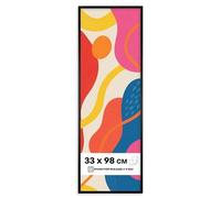 Photoframe4you - Cadre photo 33x98 cm cm - Noir Mat - Verre acrylique incassable - Cadre mural en plastique durable pour affiches, tirages d’art et certificats pour mur - Nancy