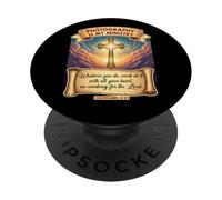 Photographe chrétien Photographie l'art est Mon ministère Jésus PopSockets PopGrip Adhésif