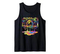 Photographe Cool Camera Painting Drip Artwork Design Lens Débardeur