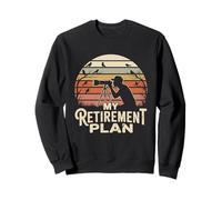 Photographe rétro My Retirement Plan Observation des Oiseaux Coucher de Soleil Sweatshirt