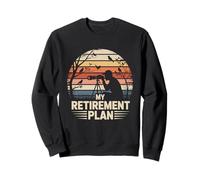 Photographe rétro My Retirement Plan Observation des Oiseaux Coucher de Soleil Sweatshirt