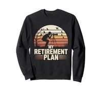 Photographe rétro My Retirement Plan Observation des Oiseaux Coucher de Soleil Sweatshirt