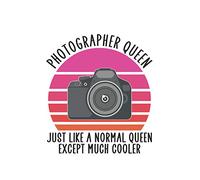 photographer queen just like a normal queen except much cooler Photography notebook: | sketchbook with 120 pages lined, notebook lined, notebook ... drawing book, 120 pages softcover (6x9 inch)