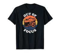 Photographer Retro Camera Out of Focus Sunset Design T-Shirt