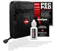 Photographic Solutions Kit de survie numérique - Écouvillons de capteur de type 4 (33 mm), lingettes photo PEC-PAD, paquet E-Wipe et nettoyant optique Aeroclipse Solution non inflamable - Kit de