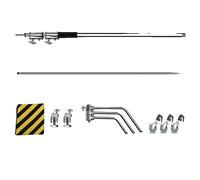 Photographie C-Stand, construction en acier inoxydable, jambe magique réglable, 2,6M avec roues