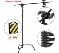 Photographie C-Stand, design pliable, construction en acier inoxydable, or