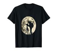 Photographie caméra sur trépied Photographe Lune Photo T-Shirt