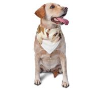 Photographie de Bouledogue Anglais Triste et fatigué avec des Bandanas Marron crème pour Chien, des écharpes pour Chat et Chiot, Un Mouchoir Lavable pour Animaux de Compagnie