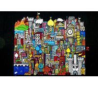 Photographie de Grems de 30,5 x 45,7 cm sur la banque du Southbanque de Londres, Angleterre, Paysage urbain du Royaume-Uni Photographie par Andy Evans Photos