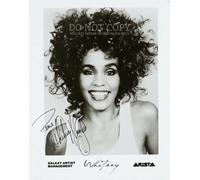 Photographie de Whitney Houston 28 x 35 cm - Portrait de publicité magnifique - Arista Records - Icône de musique américaine - Photo rare - Affiche d'art