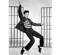 Photographie d'Elvis Presley 20,3 x 25,4 cm - Portrait de Jailhouse Rock - Photo rare - Affiche d'art