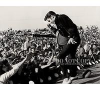 Photographie d'Elvis Presley 28 x 35 cm - Superbe portrait de 1956 - Live In Concert - Tupelo, Mississippi - The King - Legendary Rock and Roll - Photo rare - Affiche d'art