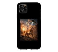 Photographie d'extraterrestre de Chat UFO Enlèvement dans Le désert Sci FI Kitty Humour Coque pour iPhone 11 Pro Max