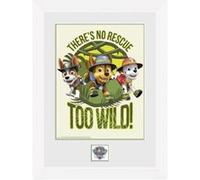 Photographie encadree La Pat Patrouille No Rescue too Wild 30x40 cm G