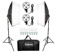 Photographie Kit Eclairage Softbox Studio Photo avec 8x135W Ampoule CFL 5500K, Douille E27 4 en 1, Softbox, Support de Lumière, Sac de Transport pour Portrait Produit Tournage Vidéo Youtube