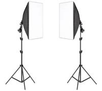 Photographie Kits d'éclairage softbox, système d'éclairage continu professionnel, studio photo, pas d'ampoules pas de sac