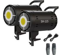 Photographie Lumière vidéo, Bi-Color 3200K-5600K, 18000LUX éclairage, CRI 95+, Deux lumières