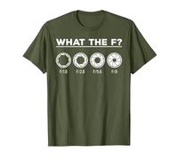 Photographie Ouverture Objectif Photo What The F T-Shirt, Homme, Olive, S