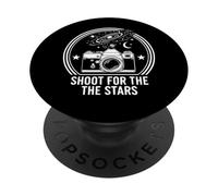 Photographie Shoot for The Stars Design Galaxie PopSockets PopGrip Adhésif