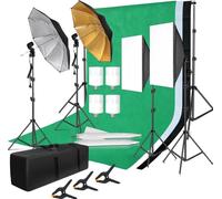 Photographie Studio Softbox Kit d'éclairage, pieds de lumière réglables, plusieurs arrière-plans, réflecteur 5 en 1, Kit Studio Photo 54