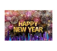 Photography Backdrop - Polyester, 39.37x59.06in Backdrop New Year Lightweight Design | Portable New Year Photography Background Banner, Holiday Photo Background for Parties, Family Gatherings