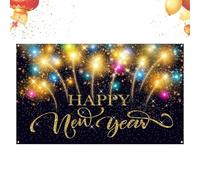 Photography Backdrop - Polyester, 39.37x59.06in Backdrop New Year Lightweight Design | Portable New Year Photography Background Banner, Holiday Photo Background for Parties, Family Gatherings