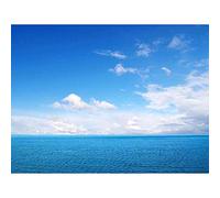Photography Seascape Ocean Sea Blue Sky Clouds Serene Wall Art Print Mur Décor 30 x 41 cm