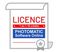Photomatic Software Online - Licence de 1 an + 10 crédits