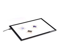 Photomyne Light Pad Rétroéclairage mains libres ultra-mince Luminosité ultime pour prendre en charge les diapositives photo et la numérisation négative de films (adaptateur USB inclus) - Noir (petit)