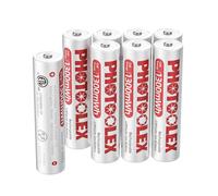 PHOTOOLEX Piles Rechargeables AAA Lithium 1300 mWh 8 Pack, Piles AAA au li-ION 1,5 V Haute Puissance, Triple A Pile Plus de 1 600 Cycles Longue durée (sans Chargeur)