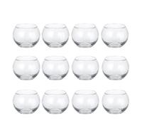 Photophore 6/12 Pcs Assorted Votive Candle Holders Mercury Tealight Holder Glass Wedding Table Decorations for Home Birthday Party(12Pcs Clear)
