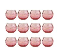 Photophore 6/12 Pcs Assorted Votive Candle Holders Mercury Tealight Holder Glass Wedding Table Decorations for Home Birthday Party(12Pcs Rose Gold)