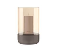 Photophore Calma M acier inoxydable HxØ 20x12cm