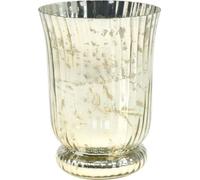 Photophore d'ambiance vintage en verre pour bougies et bougies chauffe-plat