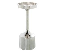 Photophore de Table en métal Aluminium argenté Ø9 x 21 cm