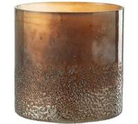 Photophore Déco en Verre "Ronny" 27cm Marron Marron G